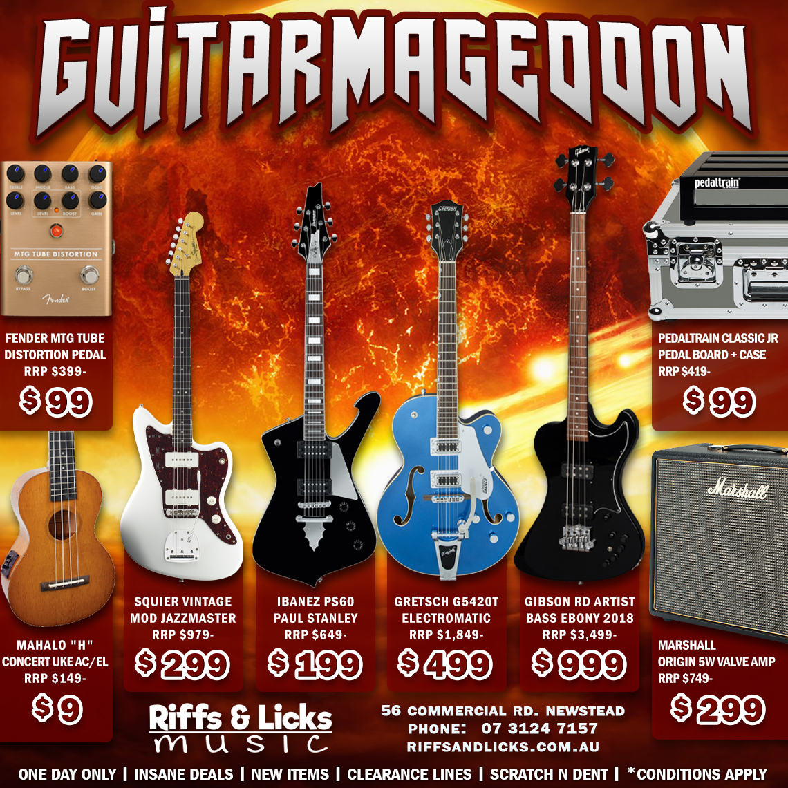 Guitarmageddon 2019 Sale Ad